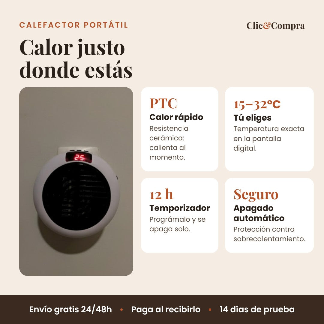 Calefactor portátil H-GO