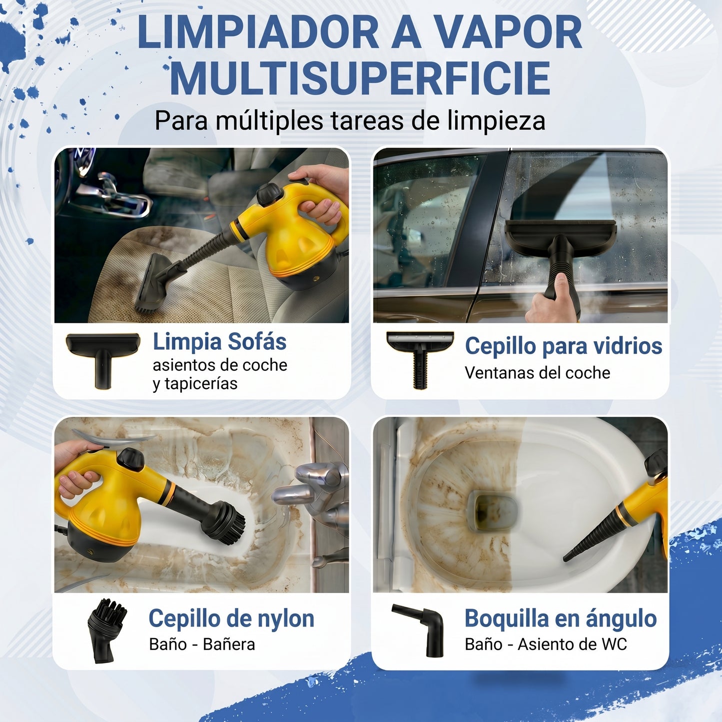 Limpiador a Vapor Multi superficie